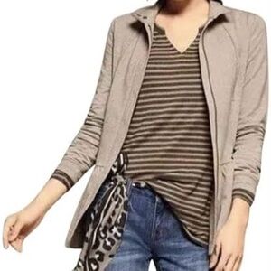 Cabi Weekend Topper Fossil Knit Jacket